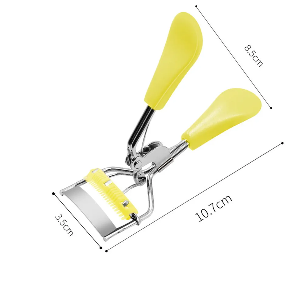 Convenient eyelash curler with comb, wide-angle curling eyelash extension tool, stainless steel eyelash curler mini curler