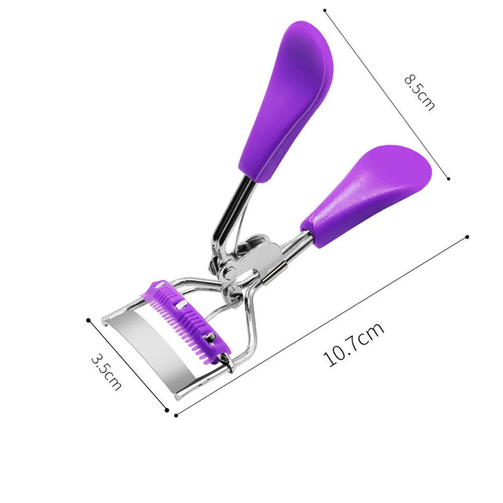 Convenient eyelash curler with comb, wide-angle curling eyelash extension tool, stainless steel eyelash curler mini curler
