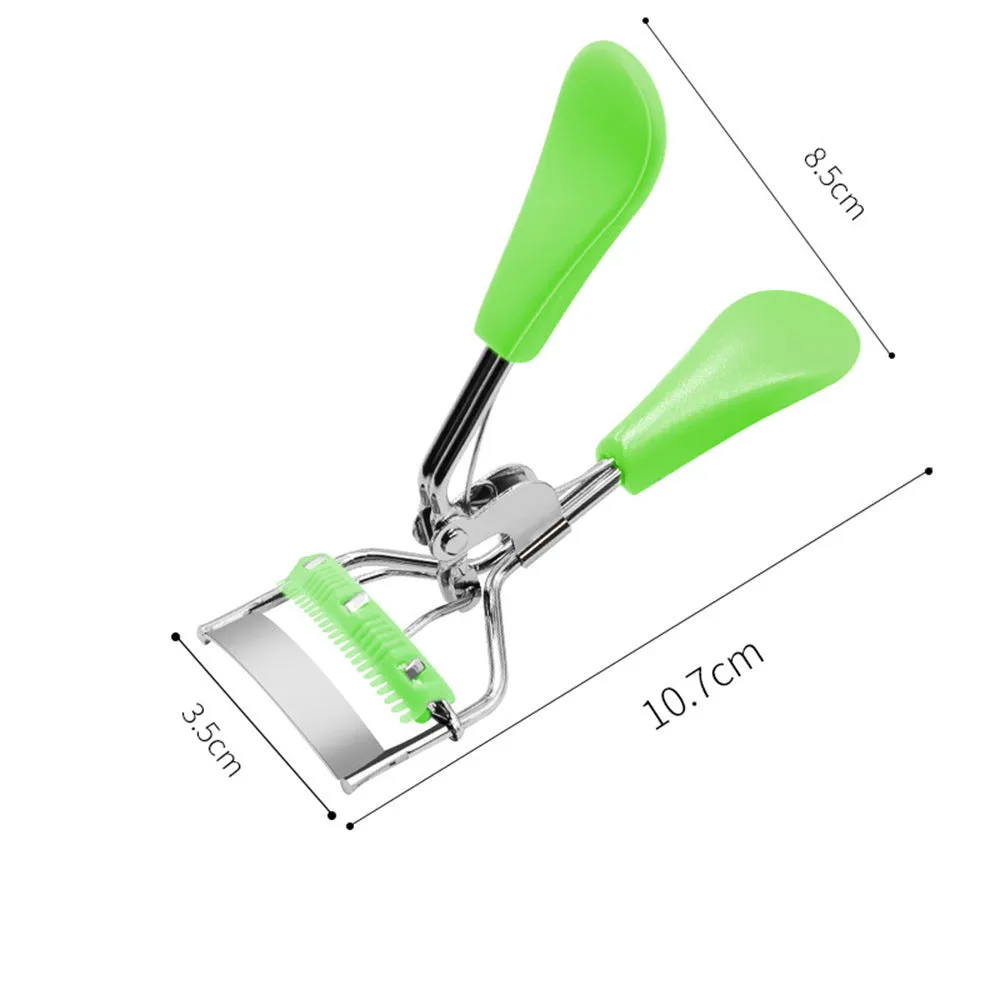 Convenient eyelash curler with comb, wide-angle curling eyelash extension tool, stainless steel eyelash curler mini curler