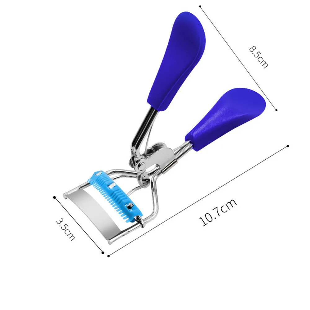 Convenient eyelash curler with comb, wide-angle curling eyelash extension tool, stainless steel eyelash curler mini curler