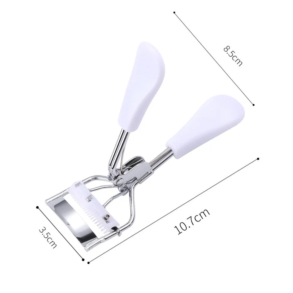 Convenient eyelash curler with comb, wide-angle curling eyelash extension tool, stainless steel eyelash curler mini curler