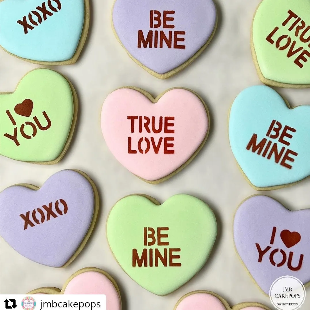 Conversation Hearts - Stencil