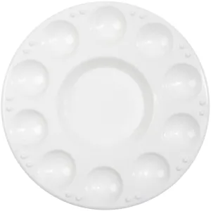 Cousin Round Plastic Palette 7" - White