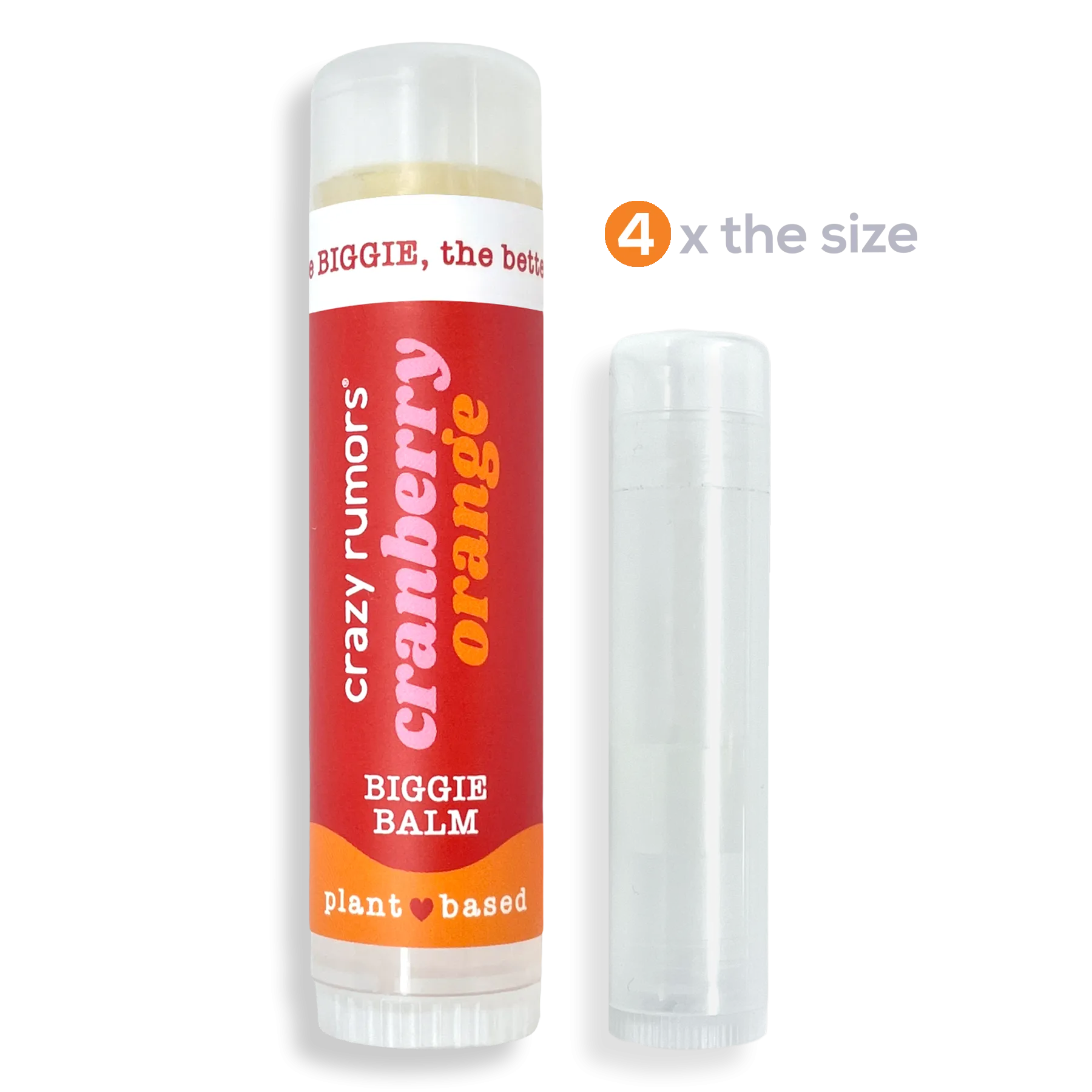 Crazy Rumors BIGGIE Cranberry Orange Lip Balm