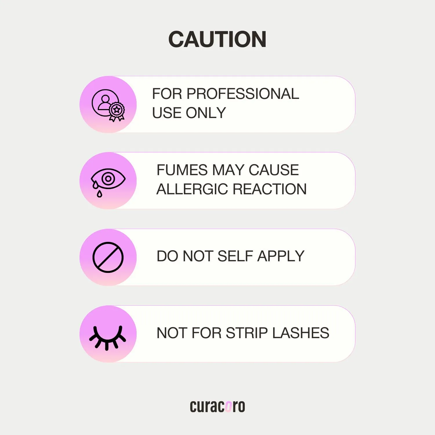 Curacoro Eyelash Extension Primer 15 ML - Increase Adhesive Bonding Power | Easily Removes Proteins and Oils/Oil Free/Longer Extension Retention (Vegan Primer)