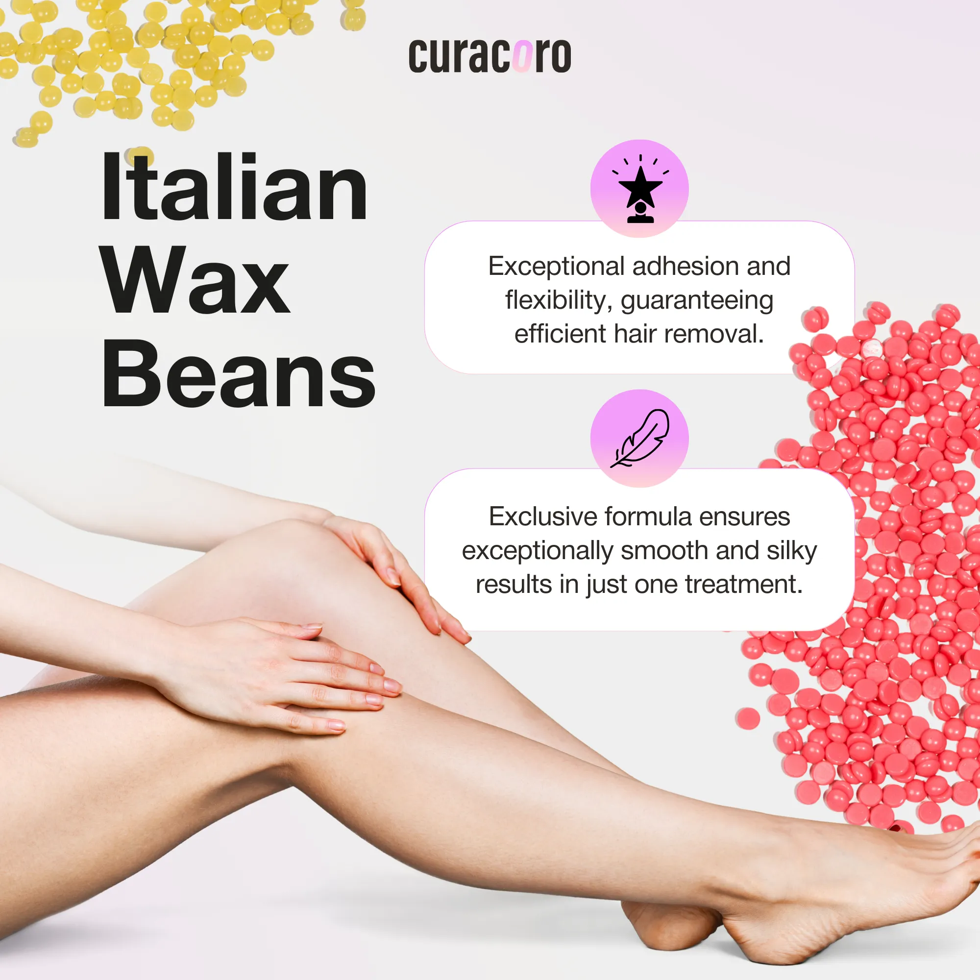 Curacoro Italian Wax Beans - Honey (200g)