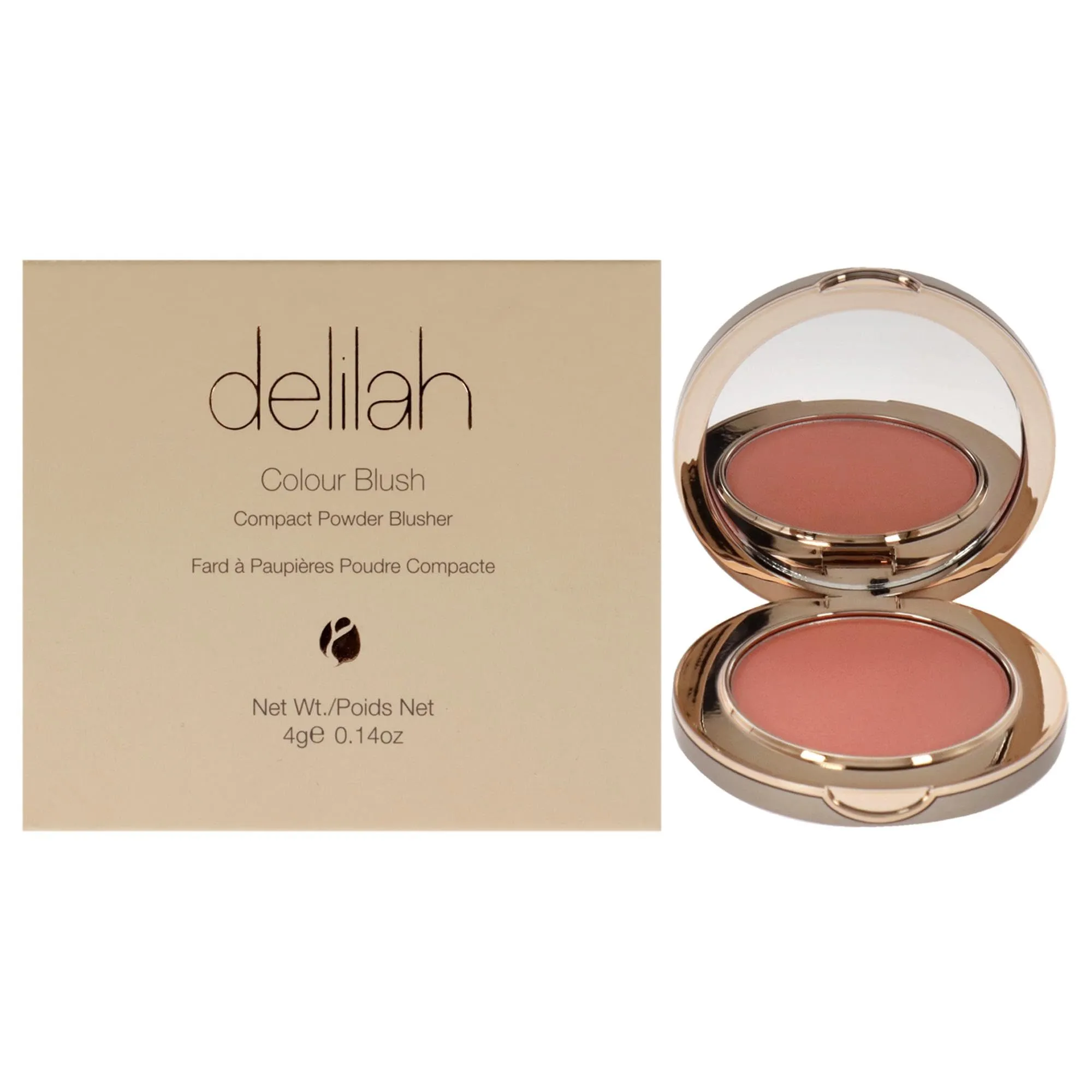 delilah - Compact Powder Blusher - Clementine - Light weight And Long wear - For All type of Skin Tone - Blur Imperfection - No Blotching or Streaking -Paraben Free - Cruelty Free - 0.14 Oz