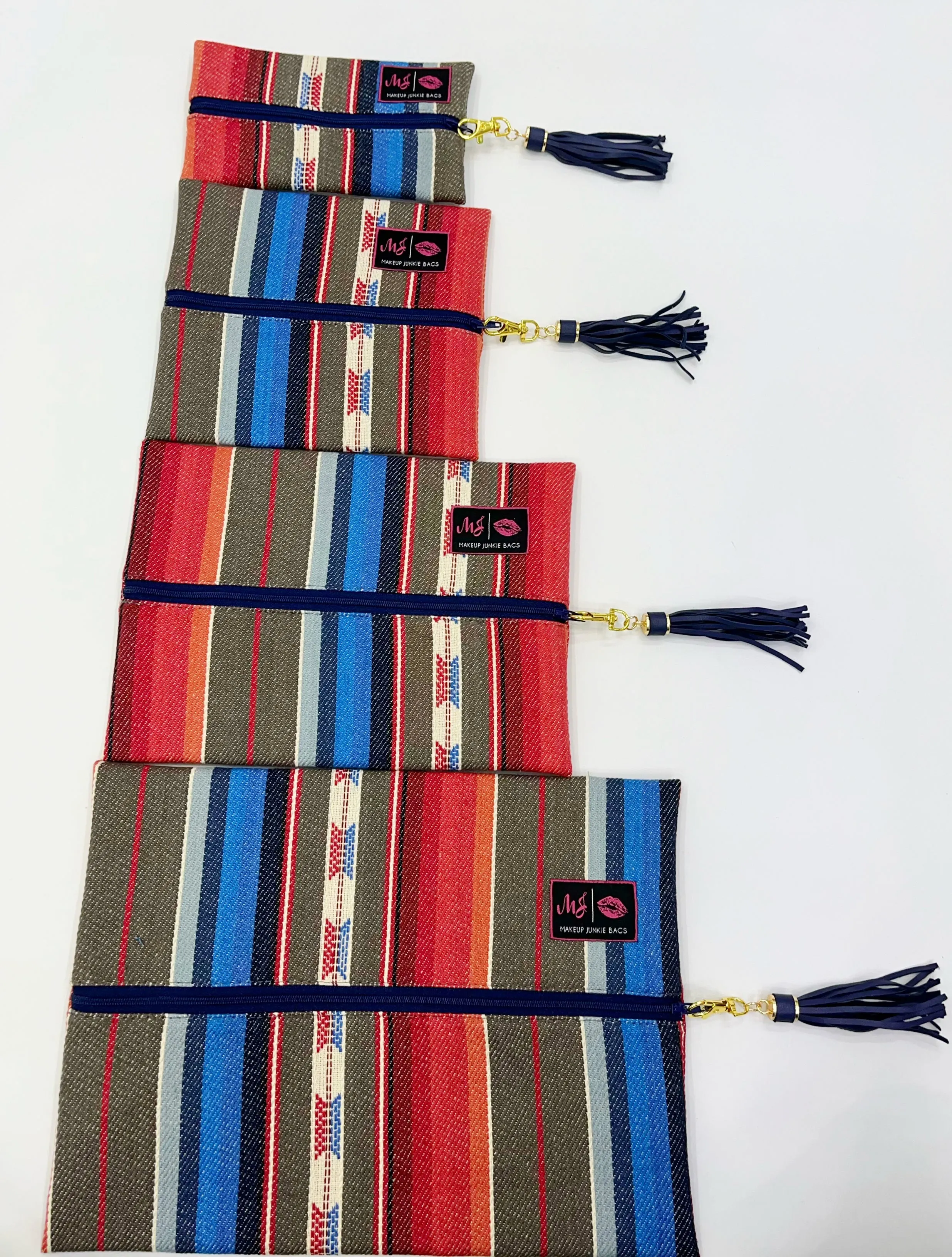 Desperado Serape Makeup Junkie Bags [4 Sizes]