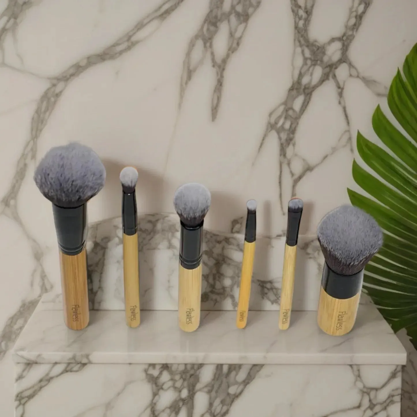 Dewy Skin Bamboo Brush Set - Make Up Brushes