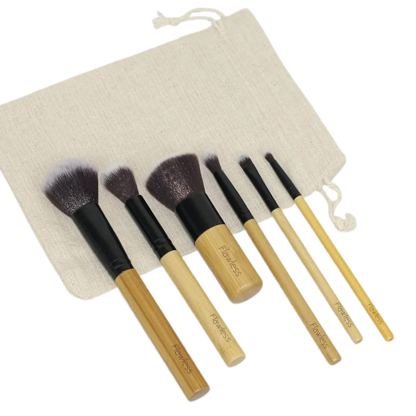 Dewy Skin Bamboo Brush Set - Make Up Brushes