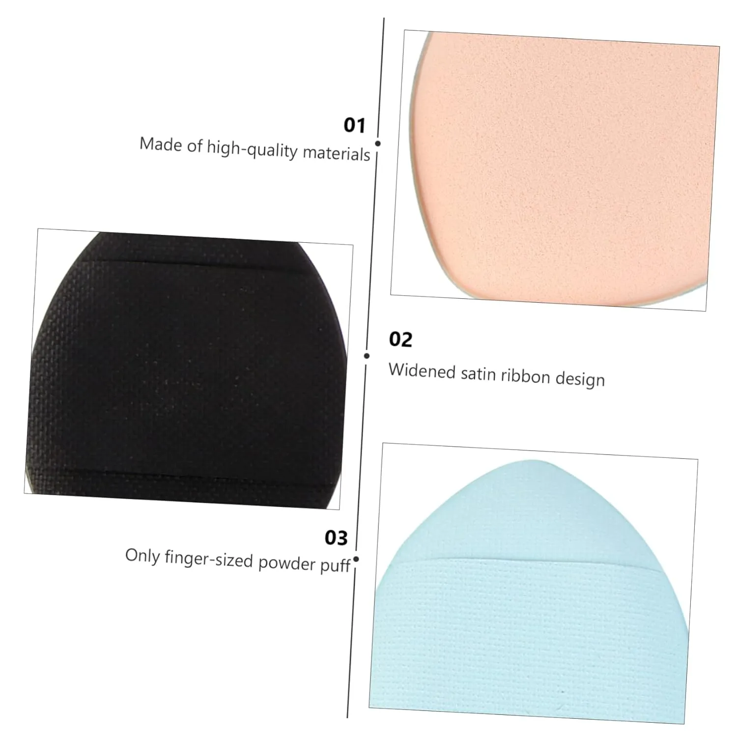 Didiseaon 18pcs Mini Makeup Puff Powder Applicators for Natural Makeup Washable Cosmetic Cushions for Loose Powder