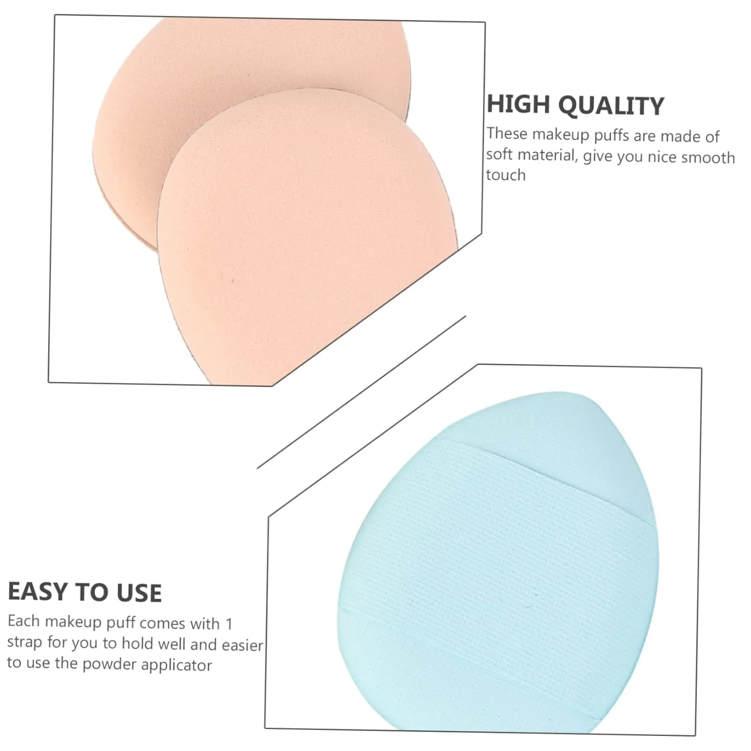 Didiseaon 18pcs Mini Makeup Puff Powder Applicators for Natural Makeup Washable Cosmetic Cushions for Loose Powder