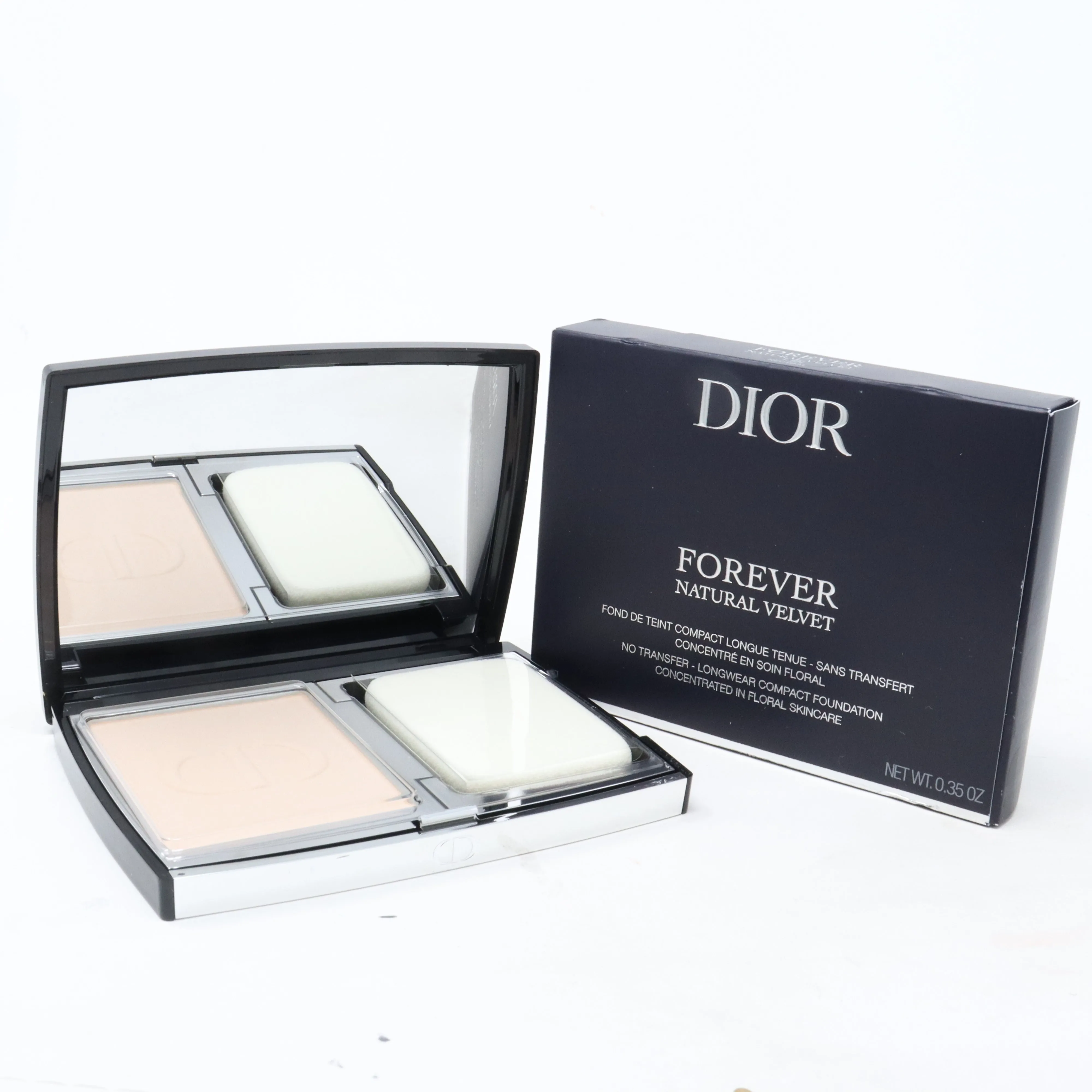 Dior Forever Natural Velvet Compact Foundation  0.35oz/10g New With Box