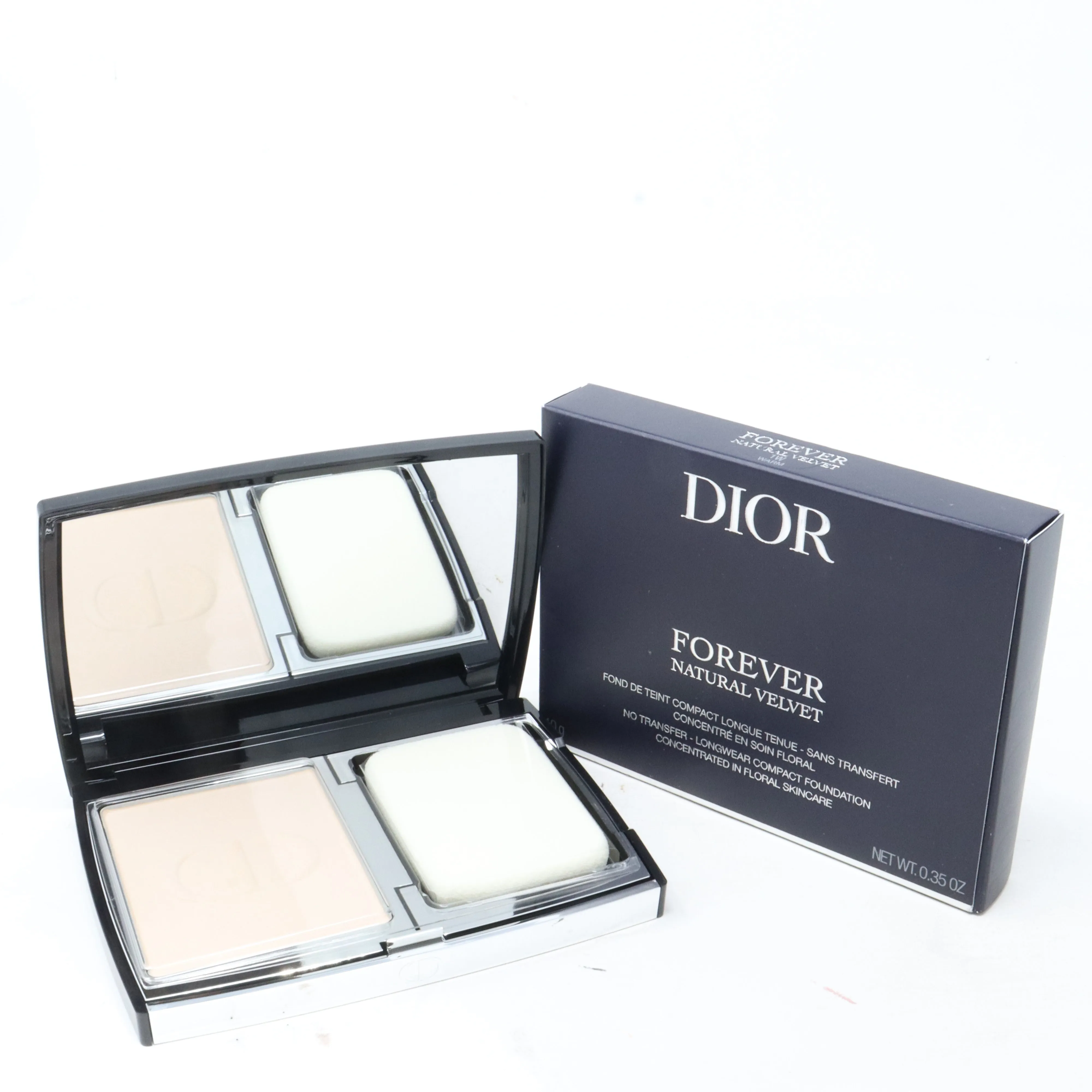 Dior Forever Natural Velvet Compact Foundation  0.35oz/10g New With Box
