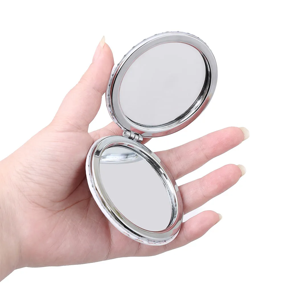 DIY Diamond Art Mosaic Makeup Mirror Art Craft Set Mandala Pattern Pocket Mirror