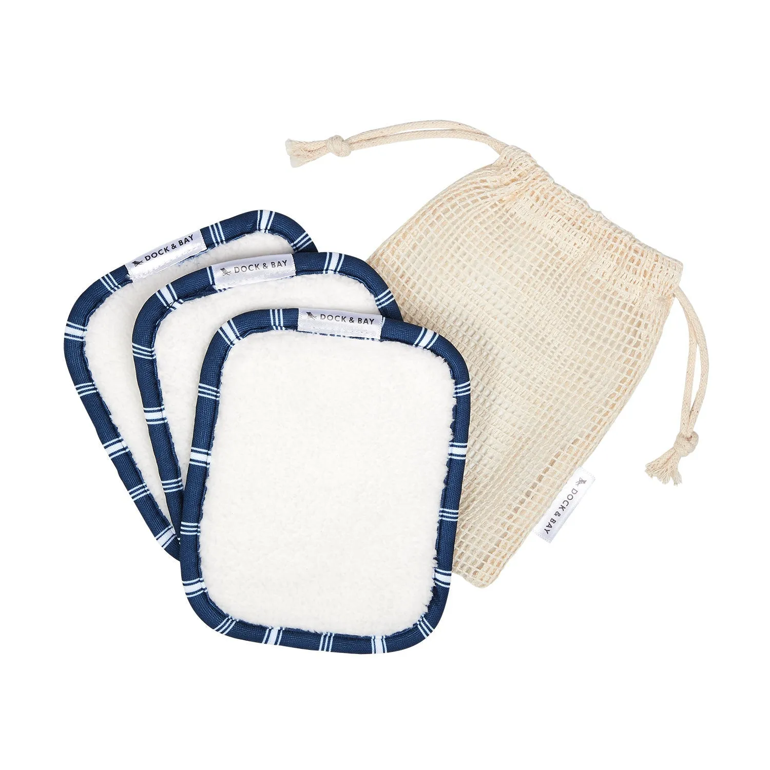 DOCK & BAY REUSABLE MAKEUP REMOVERS - PATCHOULI NAVY