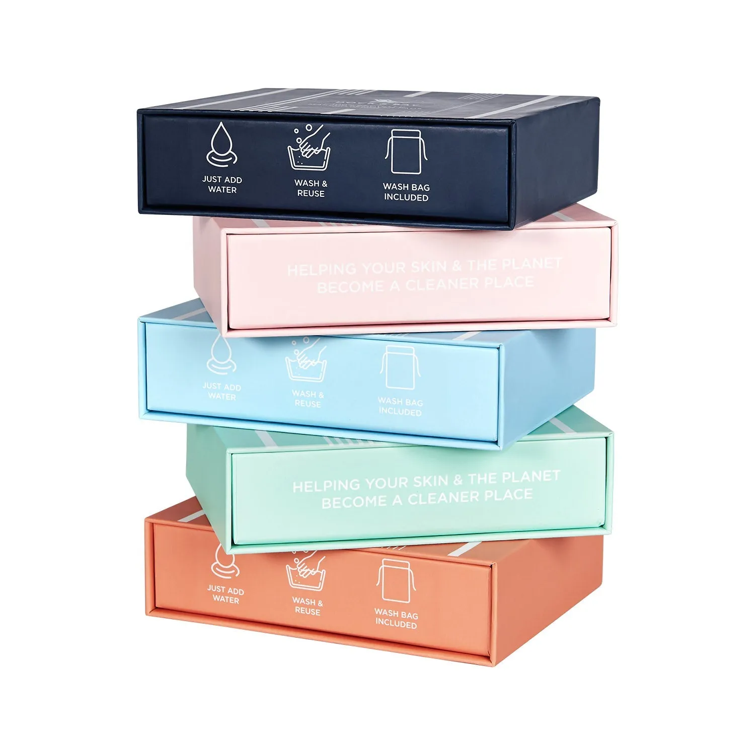 DOCK & BAY REUSABLE MAKEUP REMOVERS - PATCHOULI NAVY