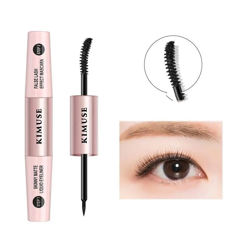 Double-Head Long Lasting Waterproof Mascara Liquid Eyeliner Combination