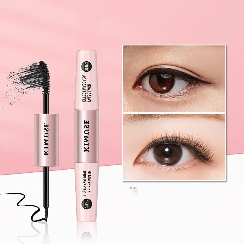 Double-Head Long Lasting Waterproof Mascara Liquid Eyeliner Combination