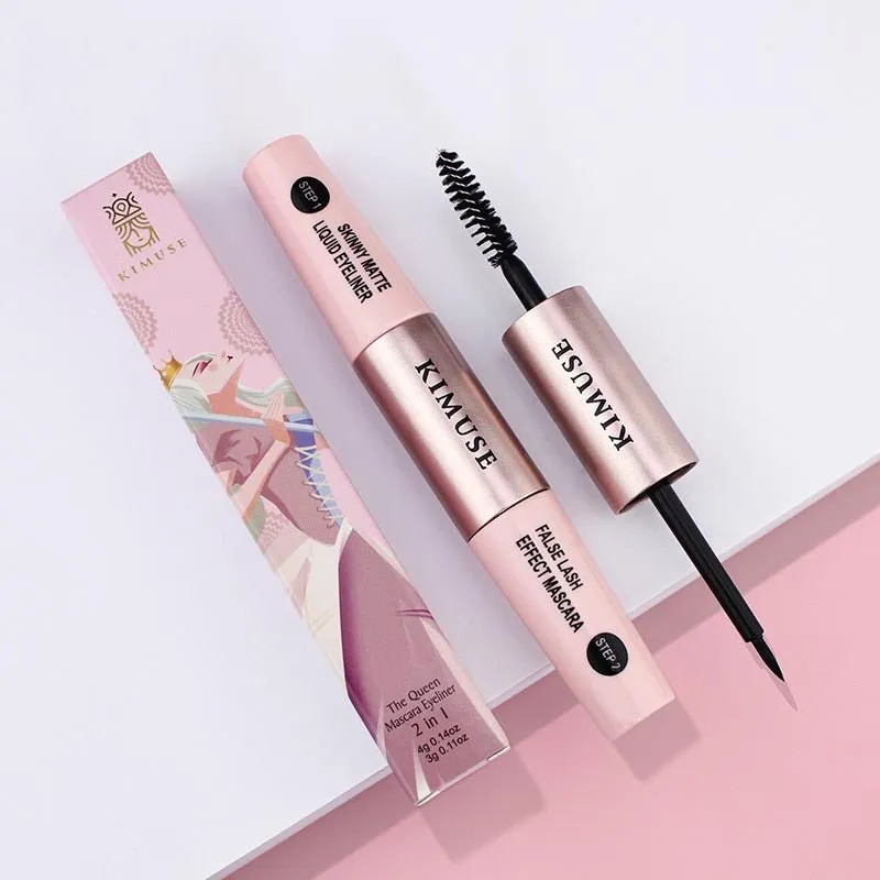 Double-Head Long Lasting Waterproof Mascara Liquid Eyeliner Combination
