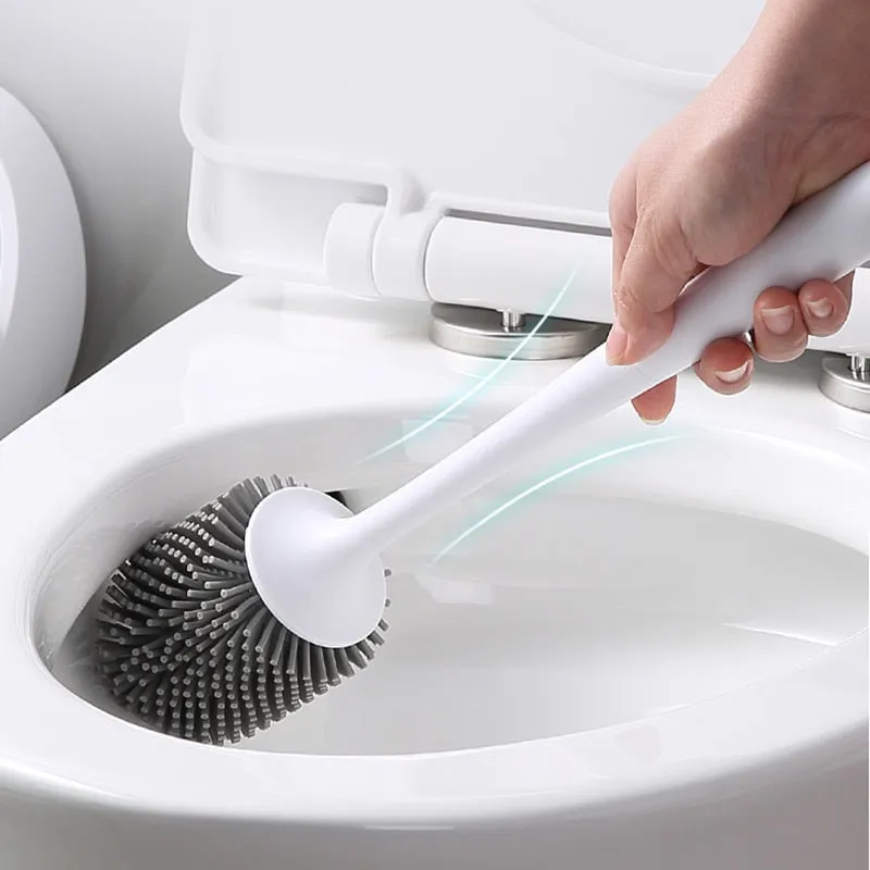 Drainable Silicone Toilet Brush