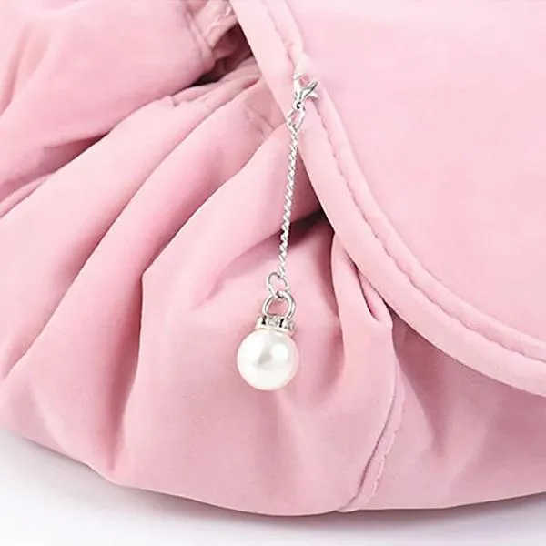 Drawstring Velvet Cosmetic Bag