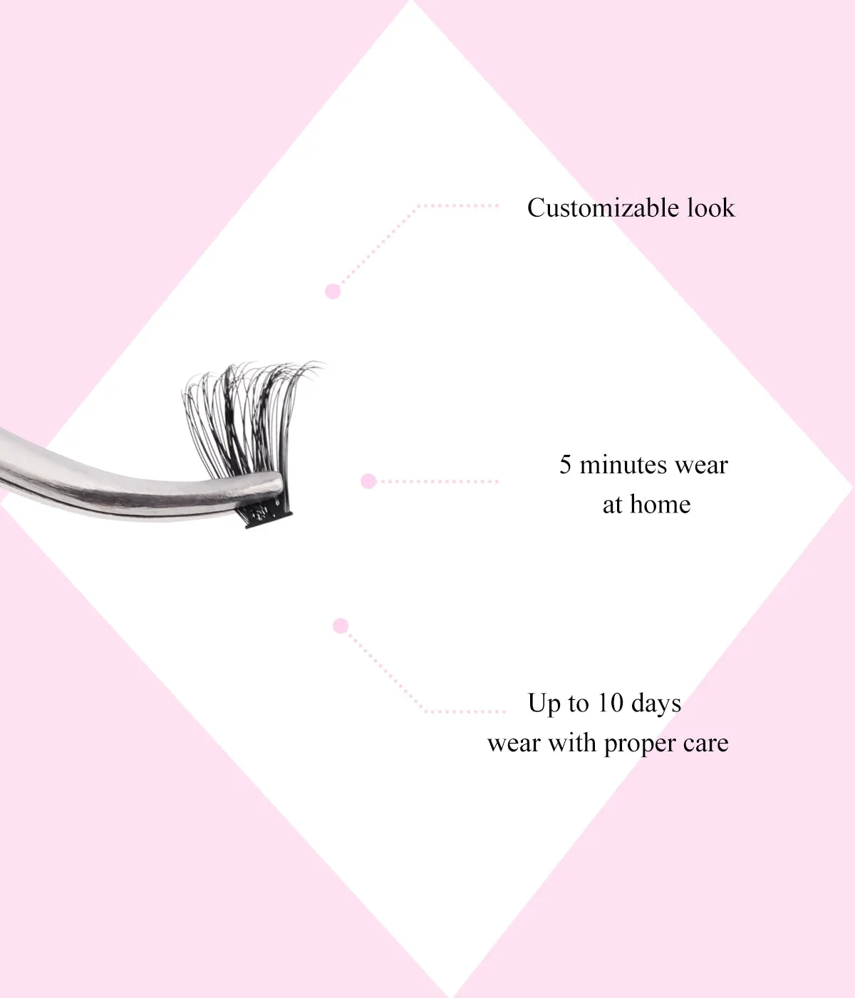 Dreamer 60D Individual Eyelash Cluster Full And Feather-Light