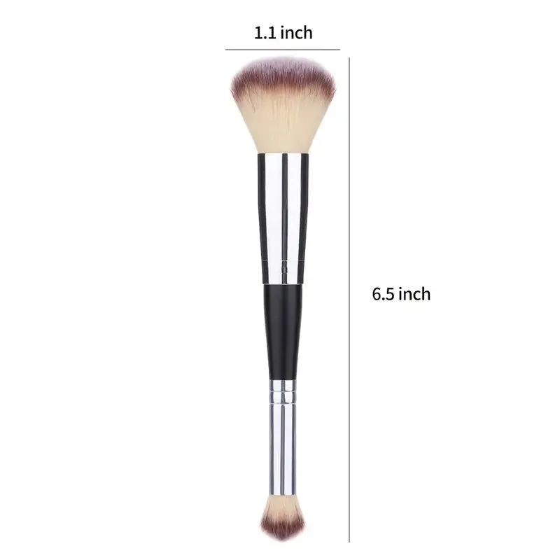 Dual-Ended Makeup Brush Buff Blend Brush Foundation Brush | Eye Shadow Brush Beauty Tool