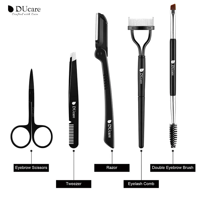 DUcare 5 pcs eyebrow & eyelash makeup kit