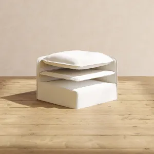 Elevate Comfort Layer for Armless Chair in Powder