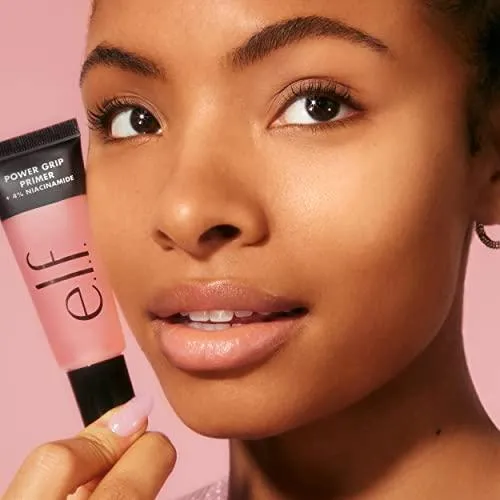 e.l.f. Power Grip Primer, Gel-Based & Hydrating Face Primer For Smoothing Skin & Gripping Makeup, Moisturizes & Primes, 0.811 Fl Oz (24 ml)