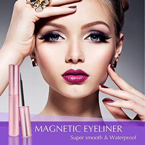 Elvanya Magnetic Eyelashes with Eyeliner - Magnetic Eyeliner and Magnetic Eyelash Kit