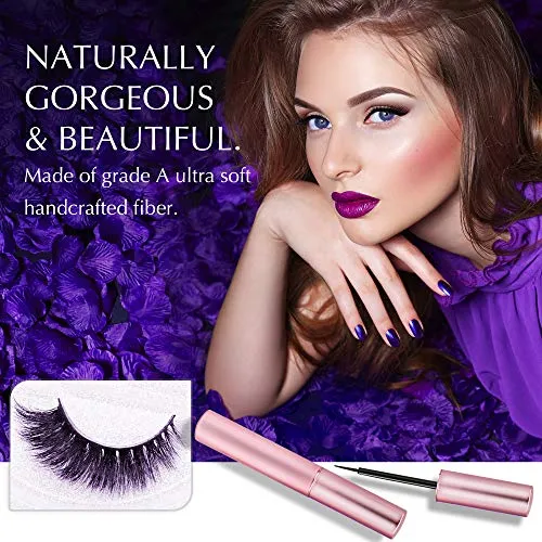 Elvanya Magnetic Eyelashes with Eyeliner - Magnetic Eyeliner and Magnetic Eyelash Kit