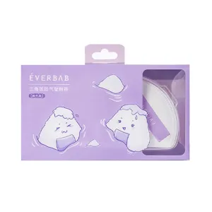 Everbab Triangular Cushion Puff - Large Size, 2 Pieces
