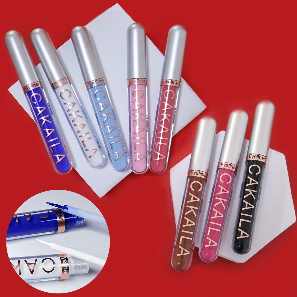 evpct 8 Colors Matte Liquid Eyeliner Colorful Set,Black Blue White Green Red Pink Colored Liquid Eyeliner Pen Kit Eye Liners for Women Waterproof Smudgeproof Long Lasting Rainbow Eyeliner Pencils 02