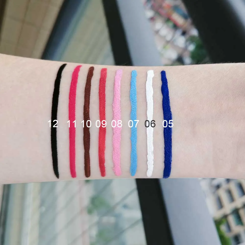 evpct 8 Colors Matte Liquid Eyeliner Colorful Set,Black Blue White Green Red Pink Colored Liquid Eyeliner Pen Kit Eye Liners for Women Waterproof Smudgeproof Long Lasting Rainbow Eyeliner Pencils 02