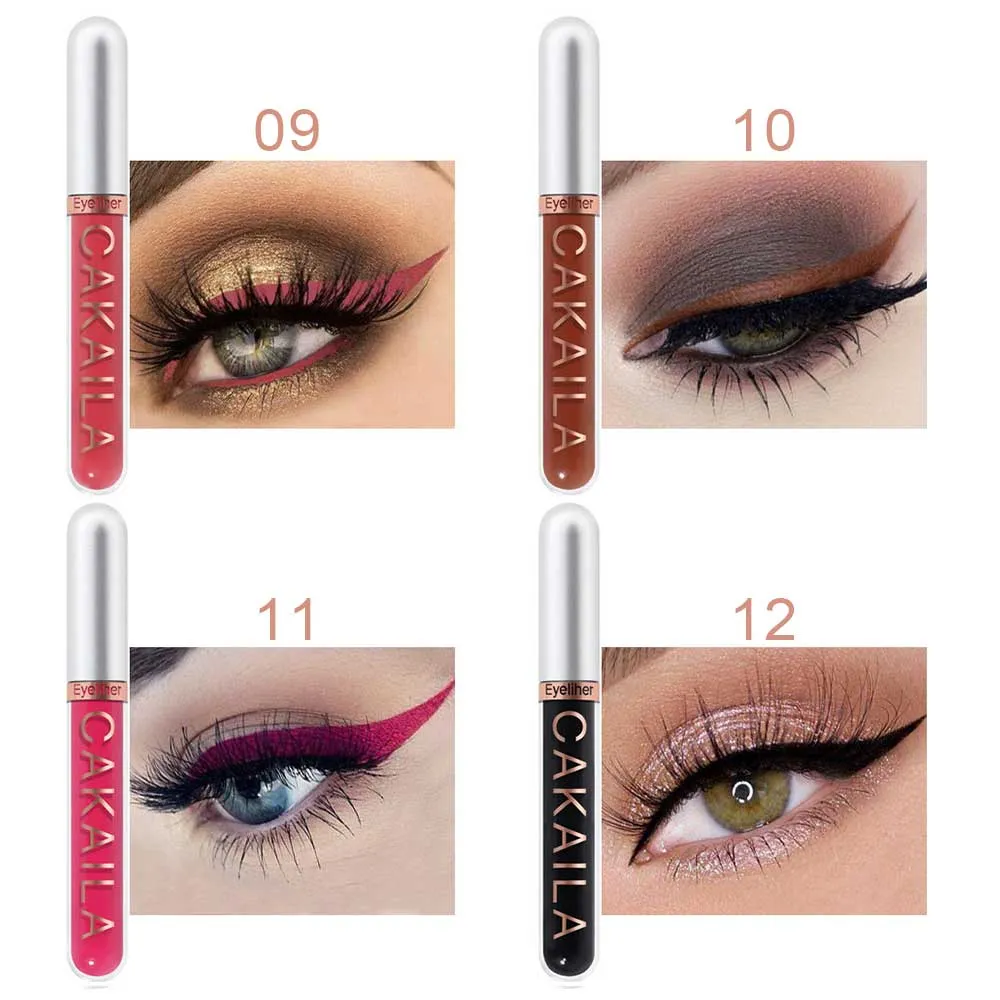 evpct 8 Colors Matte Liquid Eyeliner Colorful Set,Black Blue White Green Red Pink Colored Liquid Eyeliner Pen Kit Eye Liners for Women Waterproof Smudgeproof Long Lasting Rainbow Eyeliner Pencils 02