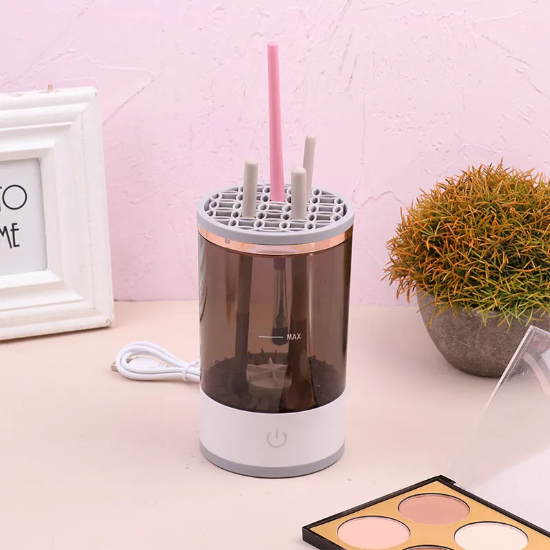 Eye Shadow Brush Cleaning Tool: USB-Charging Automatic Portable Electric Makeup Brush Cleaner Machine