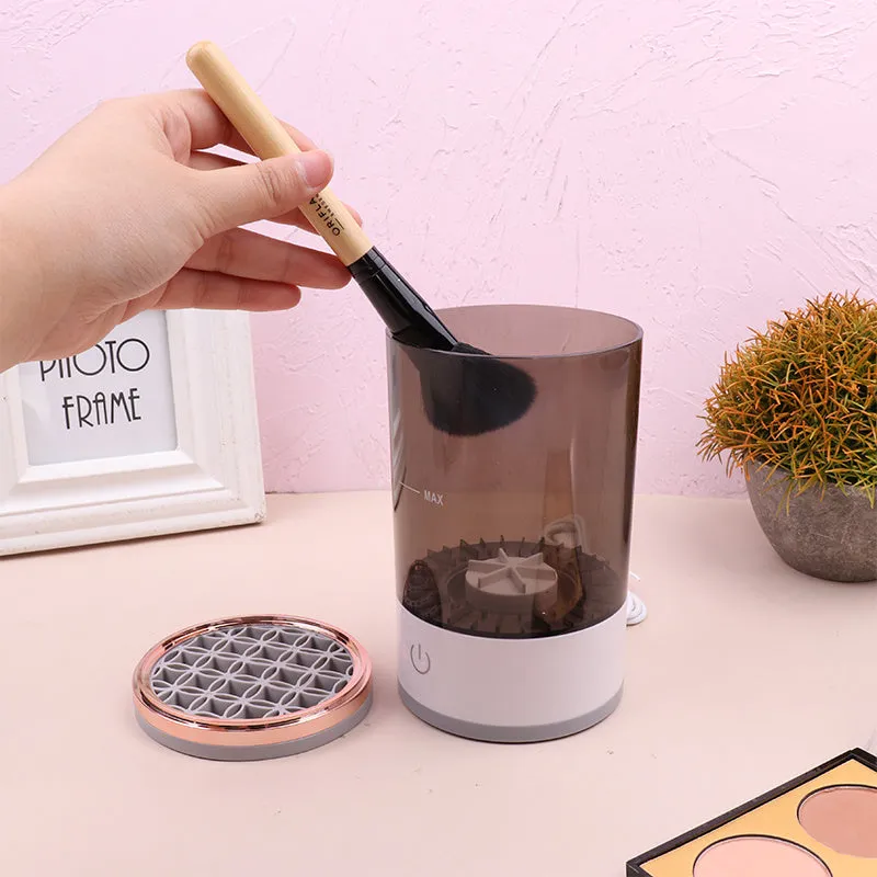 Eye Shadow Brush Cleaning Tool: USB-Charging Automatic Portable Electric Makeup Brush Cleaner Machine