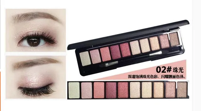 Eye Shadow Makeup Palette Light Eyeshadow Natural Make Up Cosmetics Set With Brush Mirror