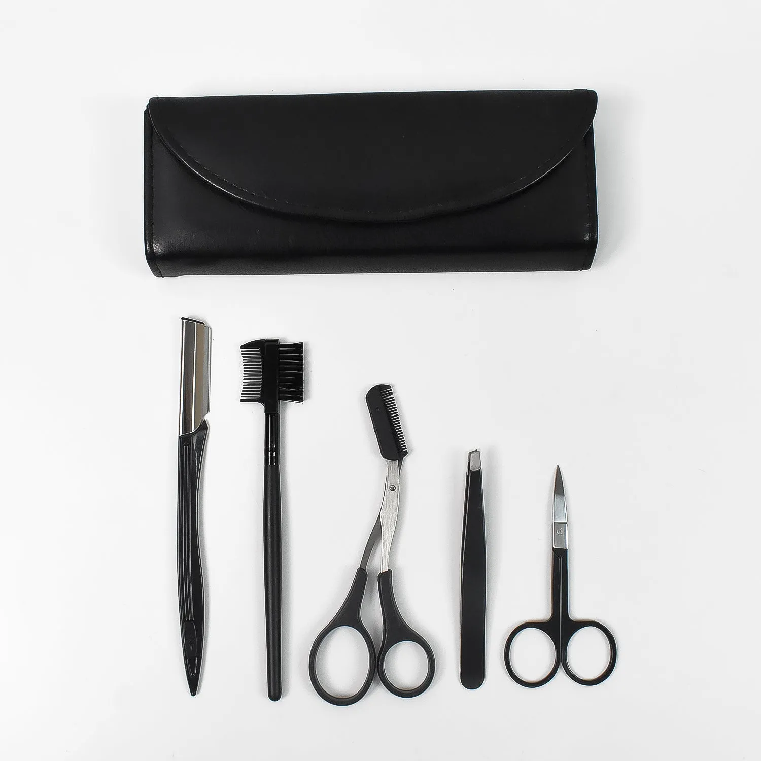 Eyebrow Kit 5-in-1 Tweezers Set for Shaping (1 Set)