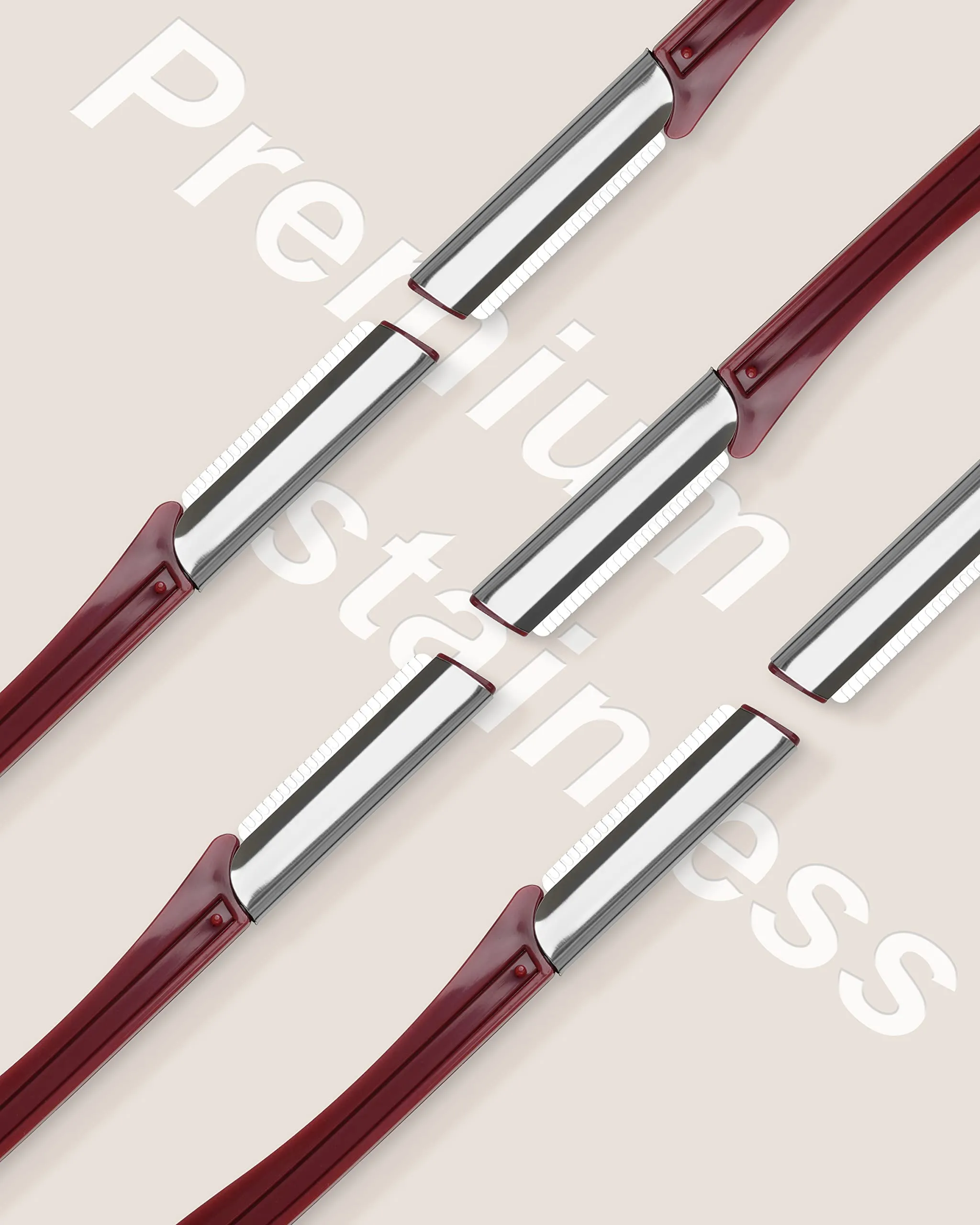 Eyebrow Razor for Women, 20 Pcs Dermaplane Razor for Women Face, Multipurpose Eyebrow & Face Razor, Face Shavers for Women and Men by MoHern (Red)