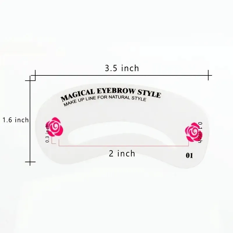Eyebrow Template 24 Pattern Makeup Eyebrow Template Makeup Beauty Tool Eyebrow Stencil 24 Sheets Set