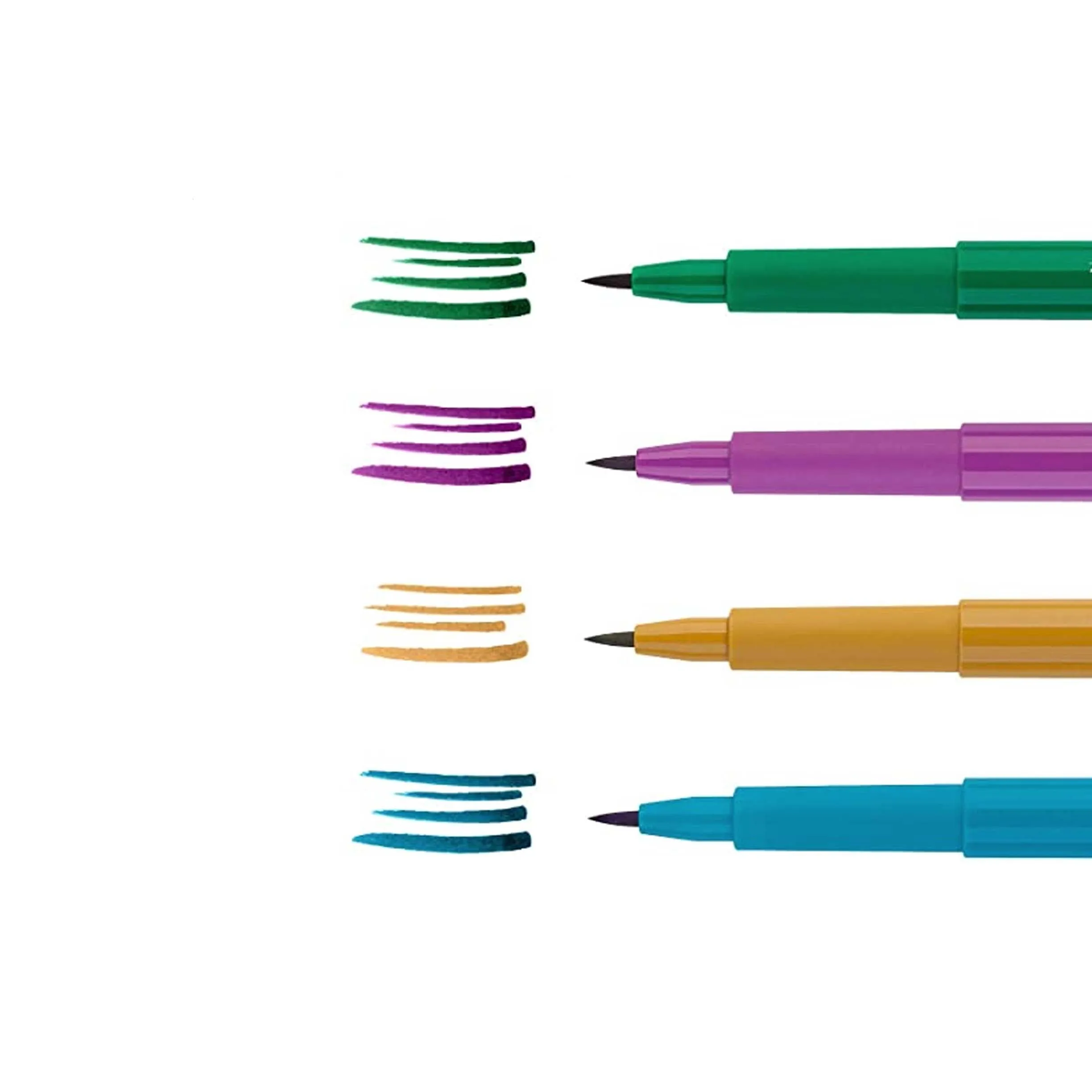 Faber-Castell Pitt Artist Pens, Lettering Art Set of 4 - Jewel Tones