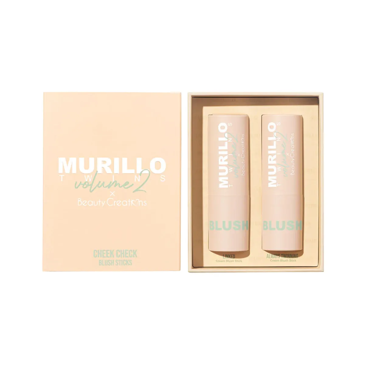 Face- Beauty Creations Murillo Twins VOL. 2 -Cheek Check Blush Stick (4pc bundle, $10 each)