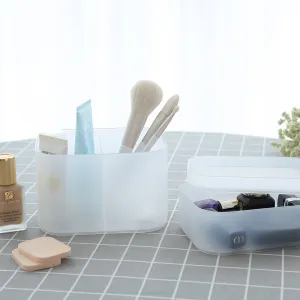 FaSoLa Japanese Style Medium White Cosmetic Organizer