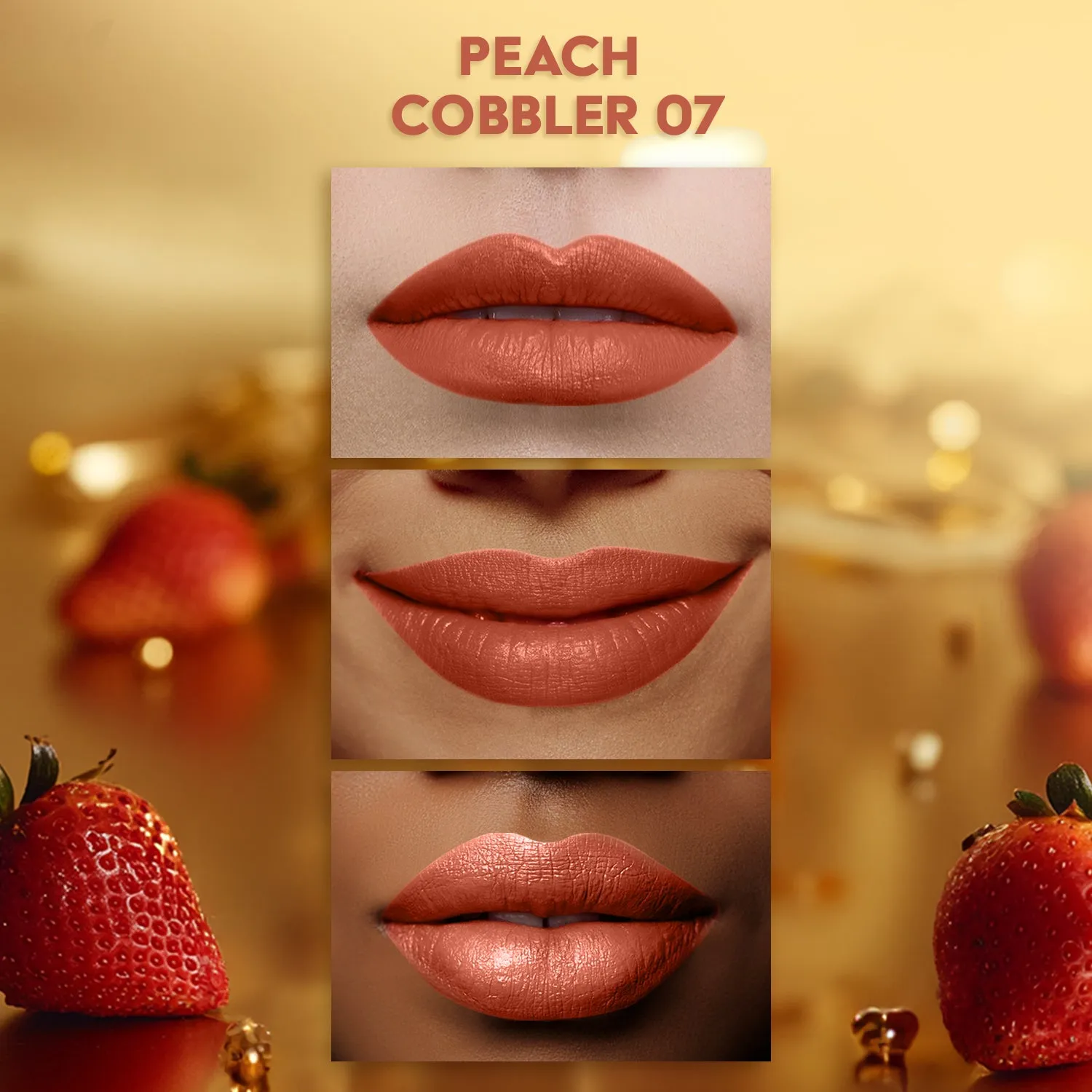 FC Comfy Matte Velvet Touch Lipstick Peach Cobbler 07