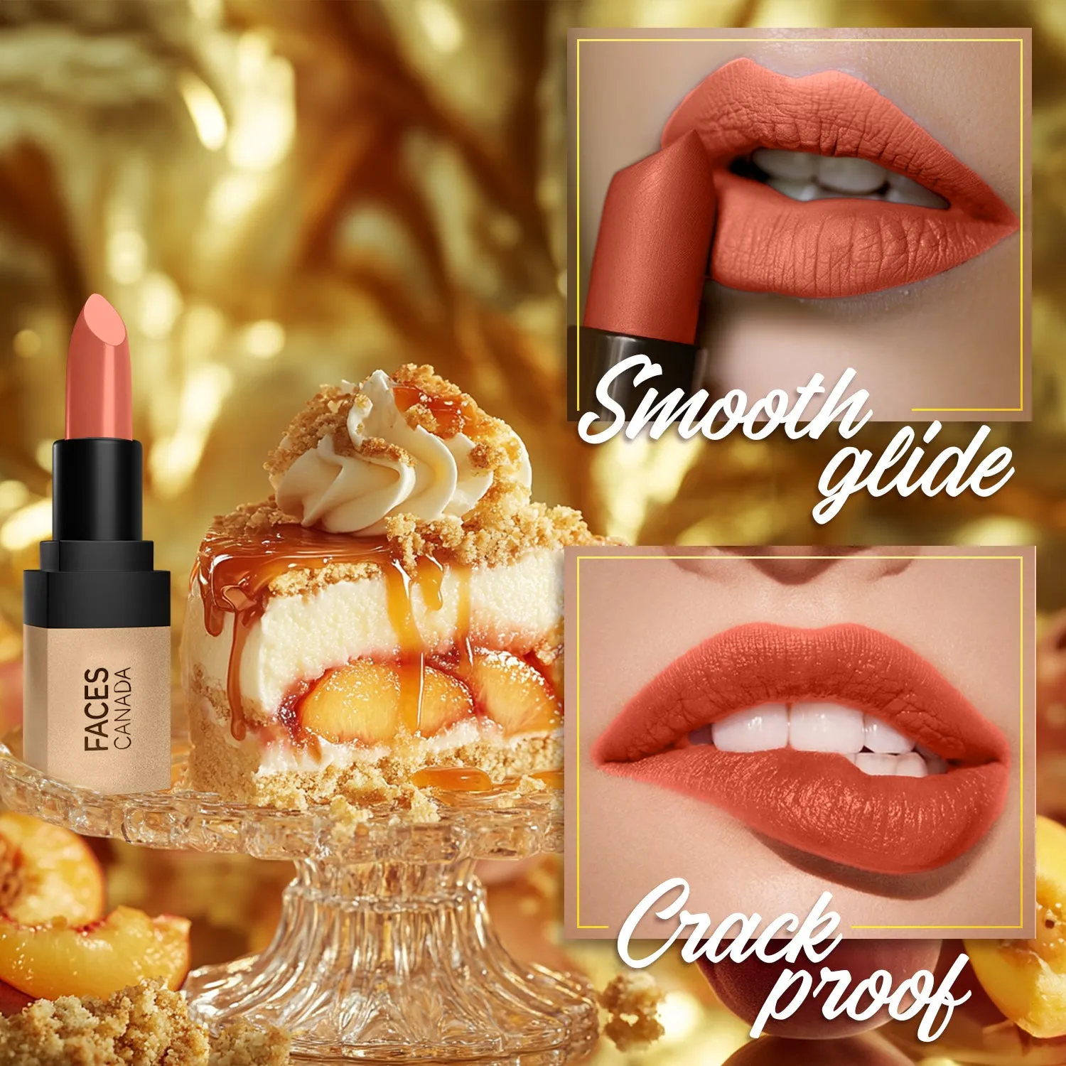 FC Comfy Matte Velvet Touch Lipstick Peach Cobbler 07