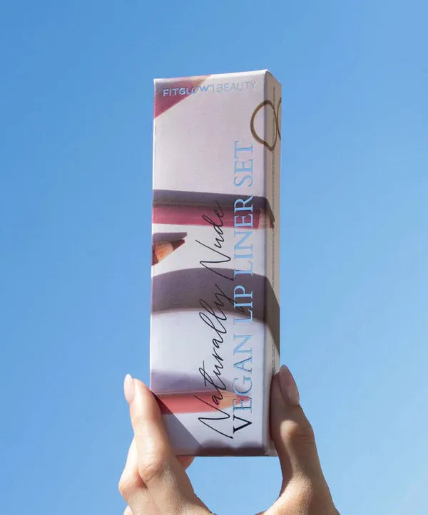 Fitglow Beauty Naturally Nude Vegan Lip Liner Set
