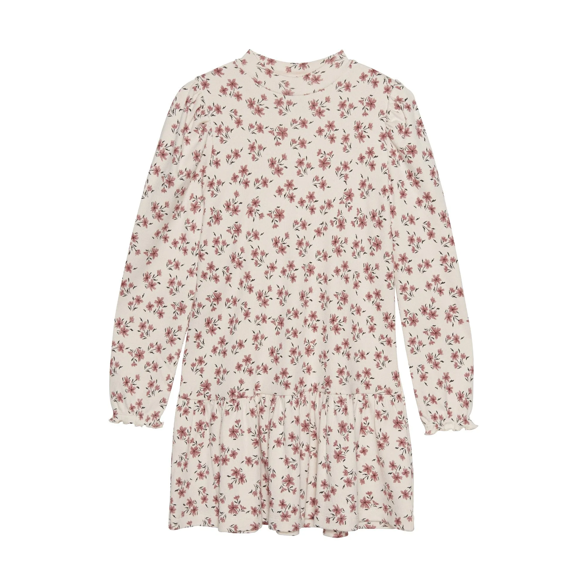 Floral Rib Dress Cream/Blush (8)